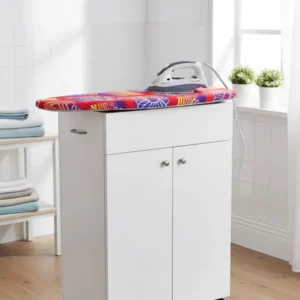 Euronovità EN-01163 Housse de repassage professionnelle pour armoire, polycoton, multicolore, 120 x 58 x 2 cm