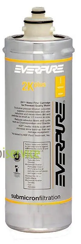 Everpure 2K plus 5.600lt Filter Part. - 1.9lt.-min. 0,5 microns