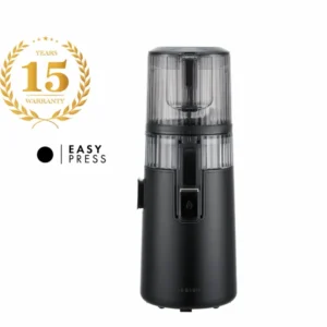 Extracteur de jus lent HUROM H70-FT, facile à nettoyer, noir mat
