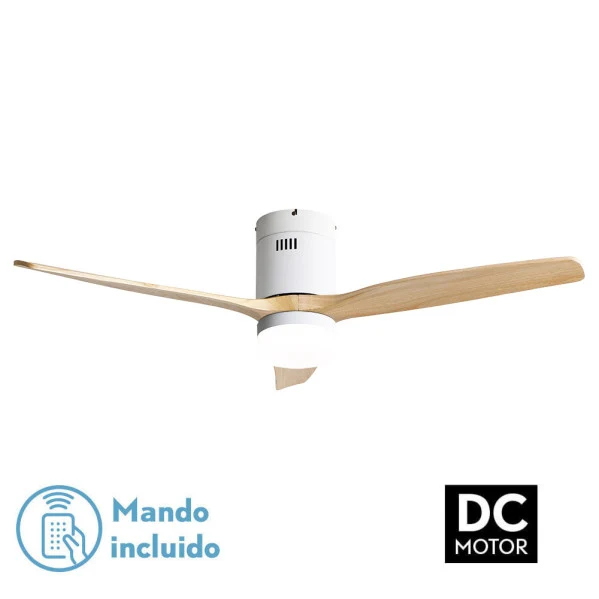 Fabrilamp ventilateur de plafond Aguilon blanc madera
