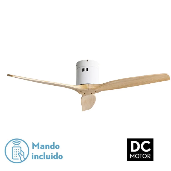 Fabrilamp ventilateur de plafond Aguilon métal blanc