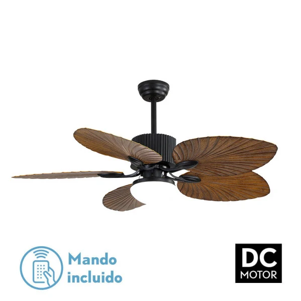 Fabrilamp ventilateur de plafond Colla métal noir