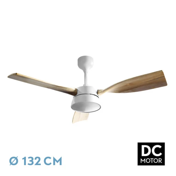 Fabrilamp ventilateur de plafond Estio métal blanc