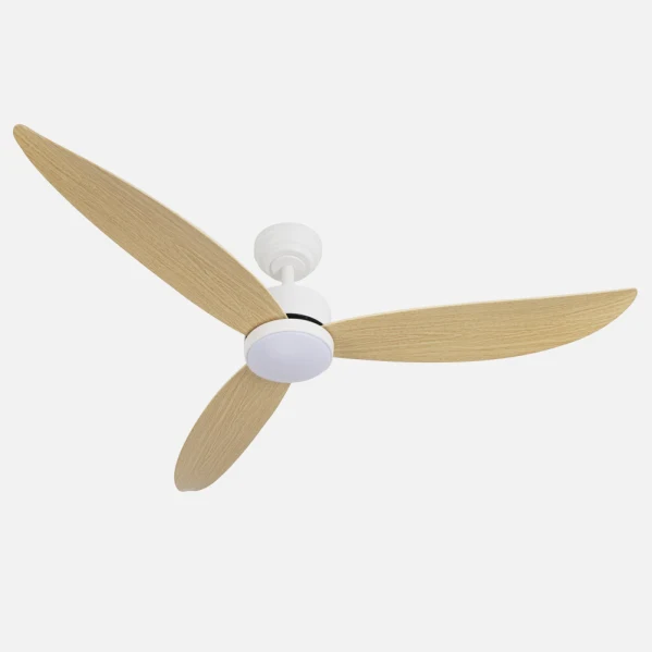 Fabrilamp ventilateur de plafond Genil métal blanc
