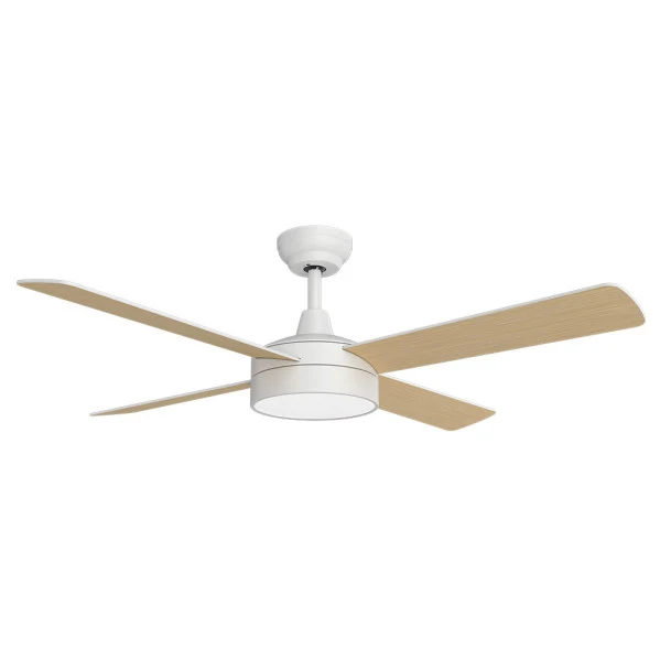 Fabrilamp ventilateur de plafond Nevery métal blanc