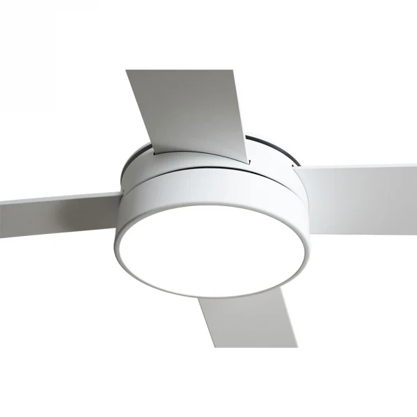 Fabrilamp ventilateur de plafond Nevery métal blanc