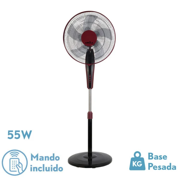 Fabrilamp ventilateur portable Borlon bordeaux aluminium