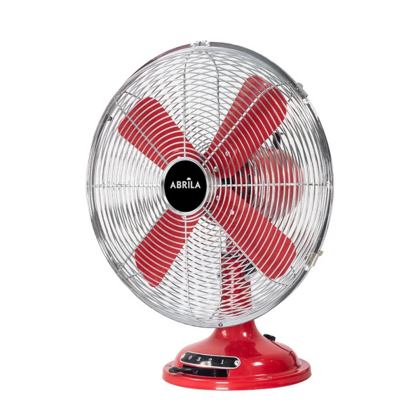 Fabrilamp ventilateur portable Capitolio métal rouge