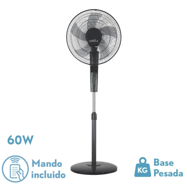 Fabrilamp ventilateur portable Rayo métal gris