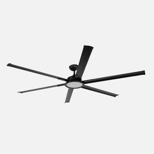Ventilateur de plafond Fabrilamp Almanzor en métal noir