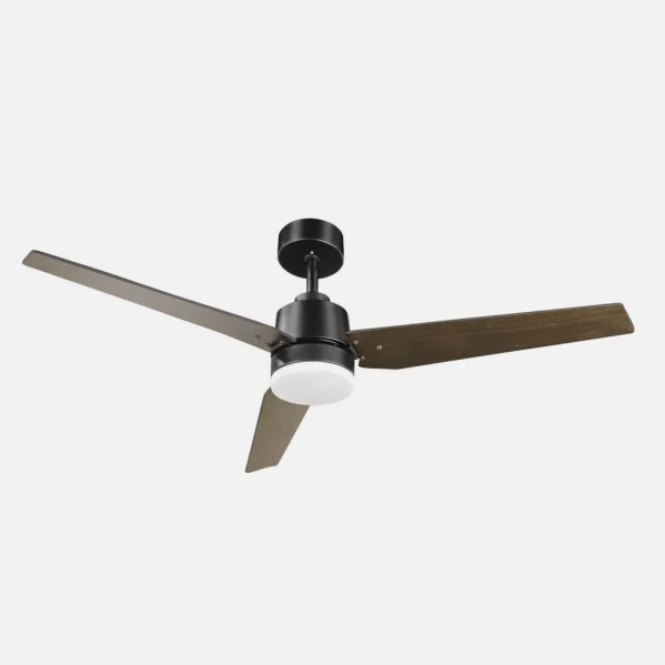 Ventilateur de plafond Fabrilamp Captus en métal noir