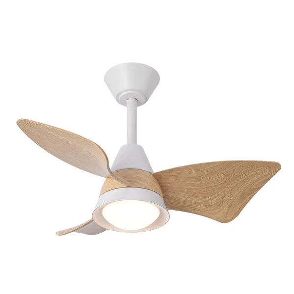 Ventilateur de plafond Fabrilamp Jaguar en métal blanc