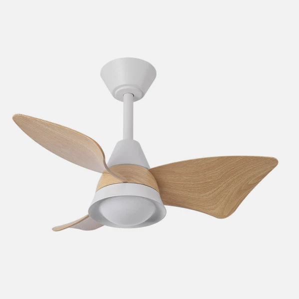 Ventilateur de plafond Fabrilamp Jaguar en métal blanc