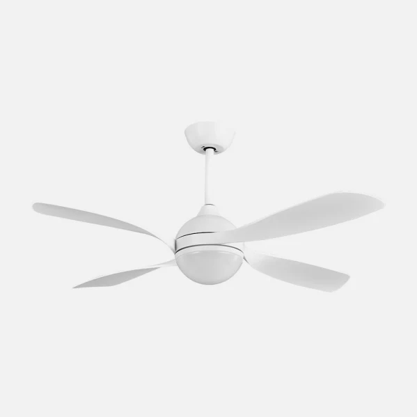 Ventilateur de plafond Fabrilamp Livorno en métal blanc