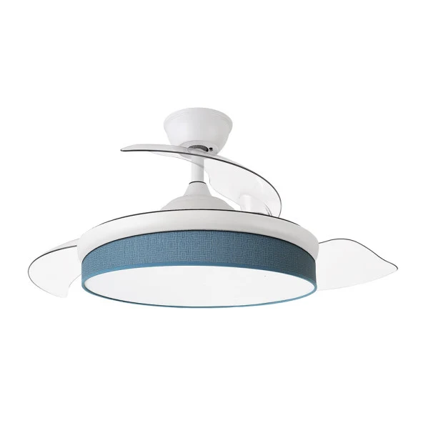 Ventilateur de plafond Fabrilamp Moda en métal blanc