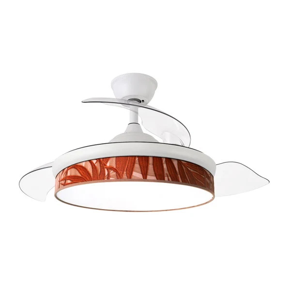 Ventilateur de plafond Fabrilamp Moda en métal blanc