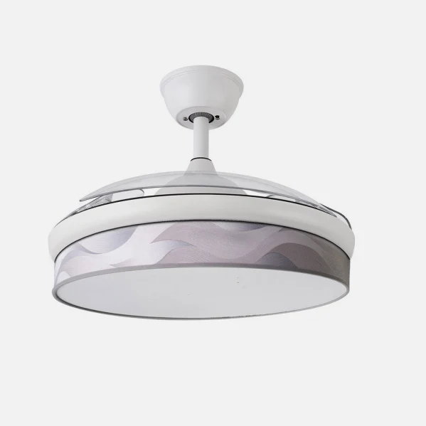 Ventilateur de plafond Fabrilamp Moda en métal blanc