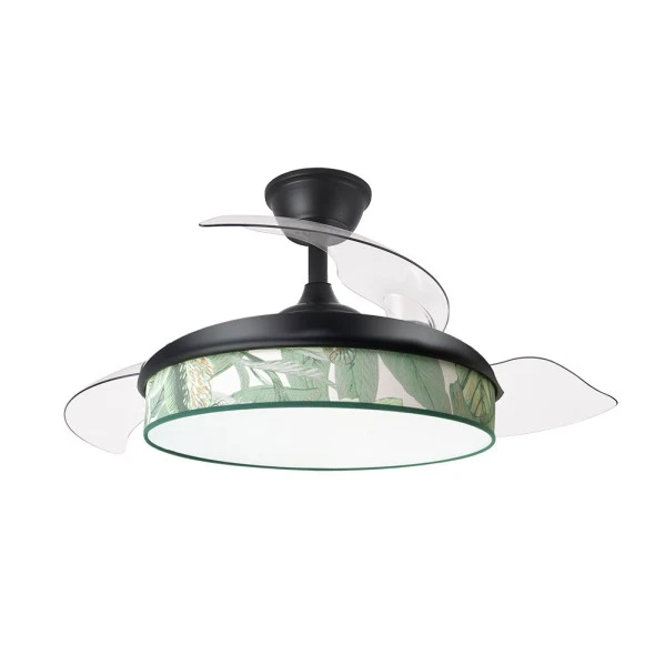 Ventilateur de plafond Fabrilamp Moda en métal noir