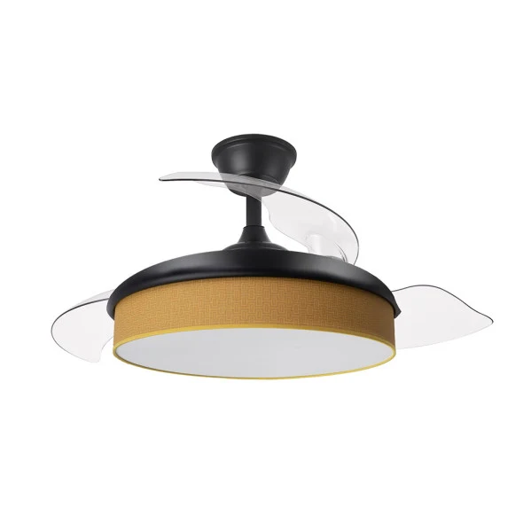 Ventilateur de plafond Fabrilamp Moda en métal noir