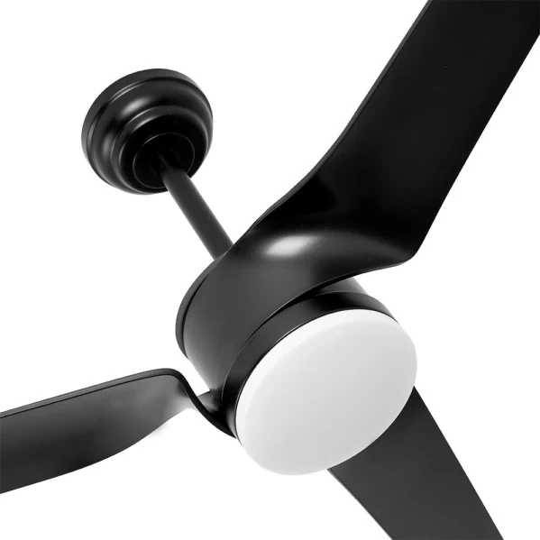 Ventilateur de plafond Fabrilamp Montijo en métal noir