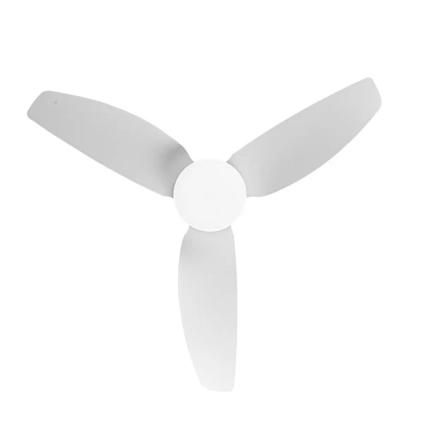 Ventilateur de plafond Fabrilamp en métal blanc Borax