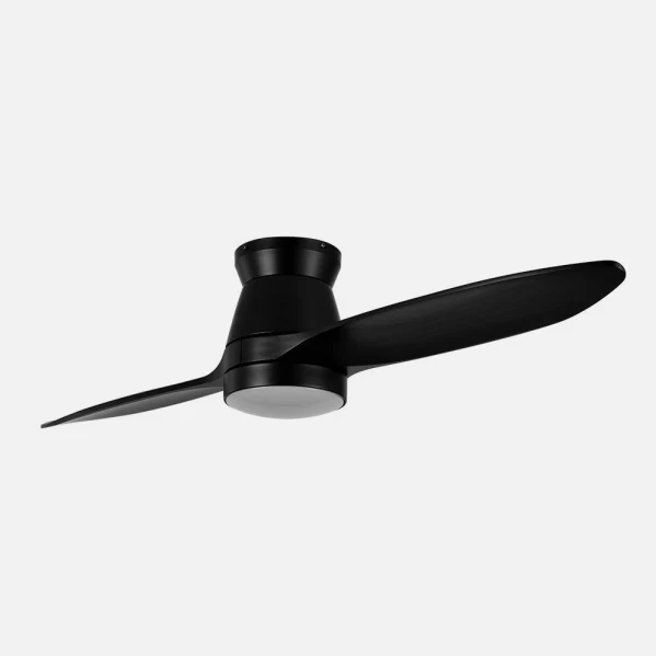 Ventilateur de plafond Fabrilamp en métal noir nordique