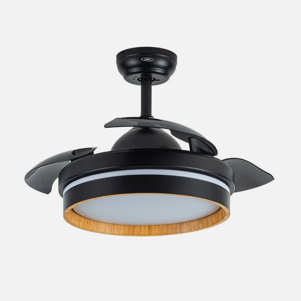 Ventilateur de plafond Fabrilamp Nalon en métal noir