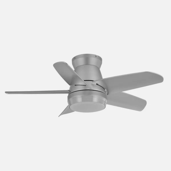 Ventilateur de plafond Fabrilamp Neutron en métal argenté