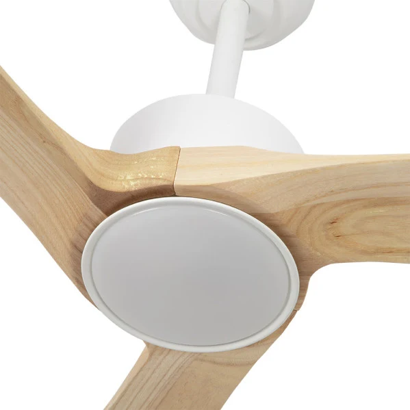 Ventilateur de plafond Fabrilamp Orinoco en métal blanc