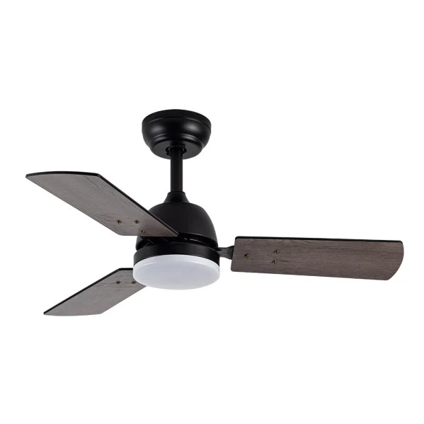 Ventilateur de plafond Fabrilamp Portico en métal noir