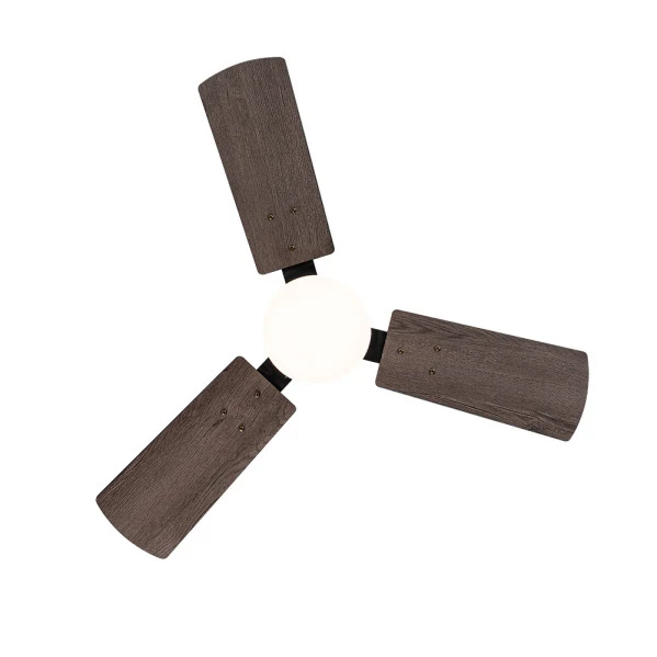 Ventilateur de plafond Fabrilamp Portico en métal noir