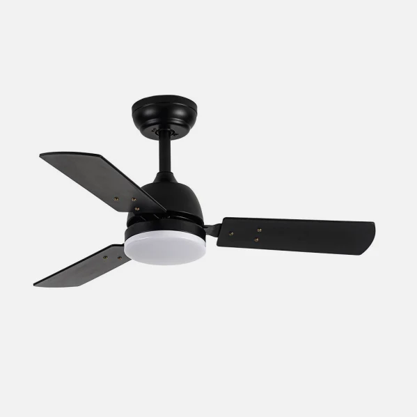 Ventilateur de plafond Fabrilamp Portico en métal noir