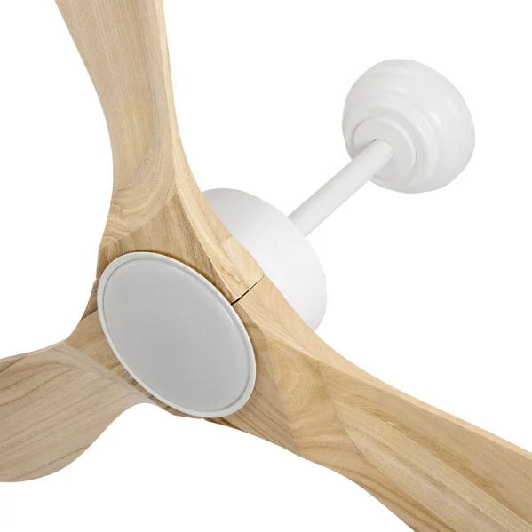 Ventilateur de plafond Fabrilamp Segre en métal blanc