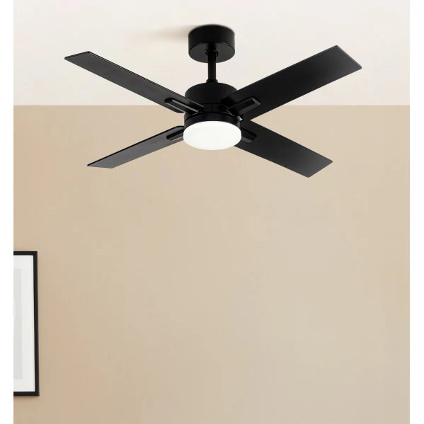 Ventilateur de plafond Fabrilamp Talco en métal noir