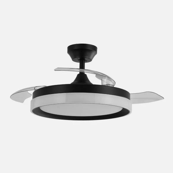 Ventilateur de plafond Fabrilamp Zenit en métal noir