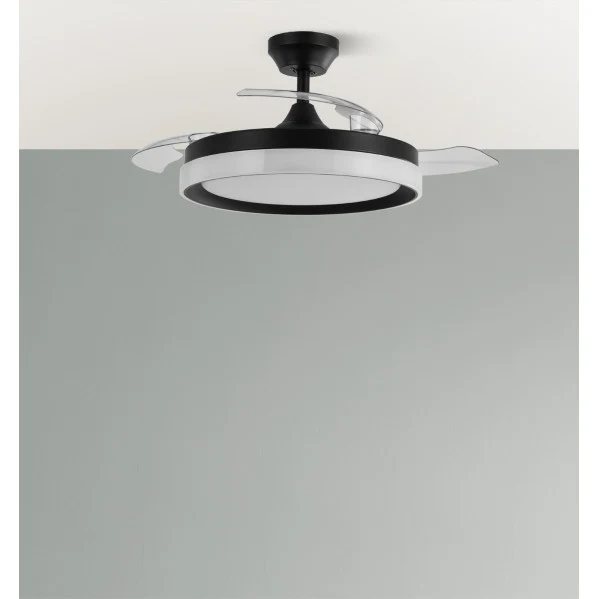 Ventilateur de plafond Fabrilamp Zenit en métal noir