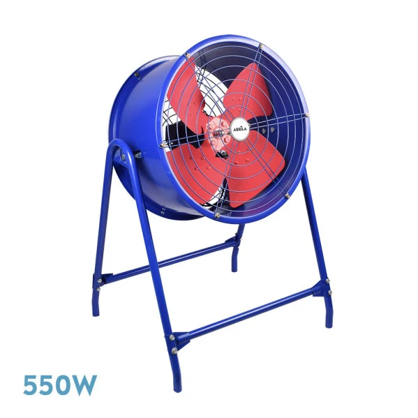 Ventilateur portable Fabrilamp Dana en métal bleu