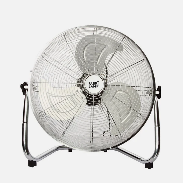 Ventilateur portable Fabrilamp Libis en métal chromé