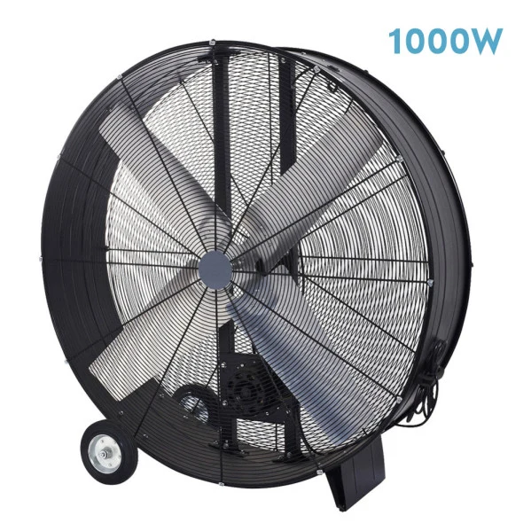 Ventilateur portable Fabrilamp Maximum en métal noir