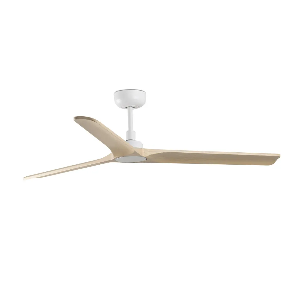 Faro HEYWOOD M White/light wood fan DC 33810