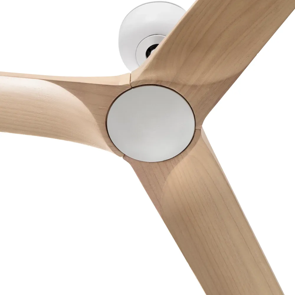 Faro HEYWOOD M White/light wood fan DC 33810