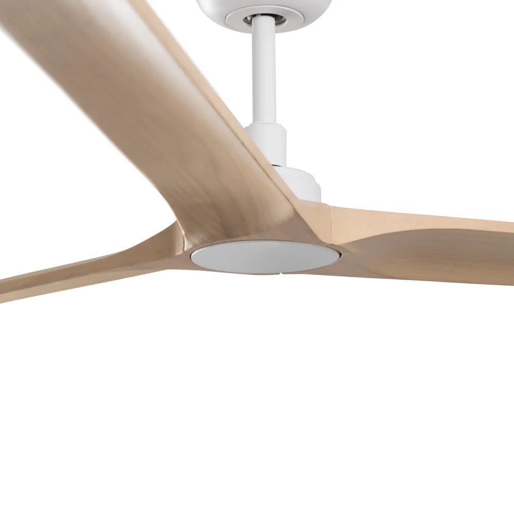 Faro HEYWOOD M White/light wood fan DC 33810