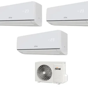 FERROLI TRIAL SPLIT INVERTER CLIMATISEUR ASTER M série 9+9+12 avec 24-3 9000+9000+12000