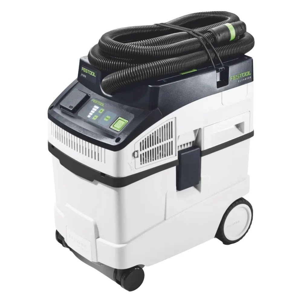 Festool CLEANTEC CT 25 E Aspirateur mobile 1200 W 25 l ( 577498 ) + Longlife Filtersack ( 577485 )