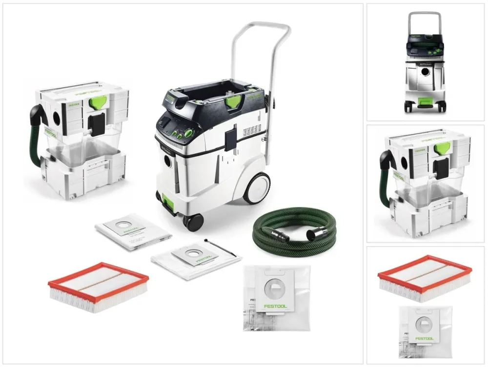 Festool CTL 48 E AC CLEANTEC Aspirateur mobile 48l poussières de classe L ( 574974 ) + Accessoires supplémentaires avec Fi...