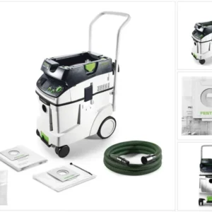 Festool CTL 48 E AC CLEANTEC Aspirateur mobile 48l poussières de classe L ( 574974 ) + Sac d'élimination des déchets ENS-CT