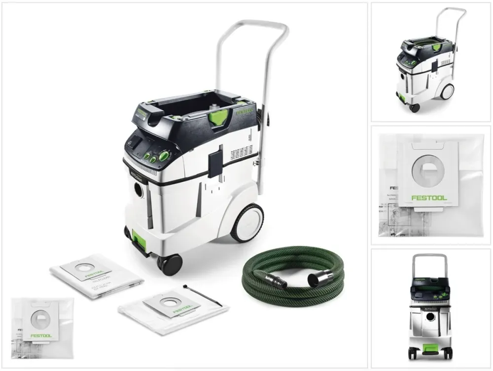 Festool CTL 48 E AC CLEANTEC Aspirateur mobile 48l poussières de classe L ( 574974 ) + Sac d'élimination des déchets ENS-CT