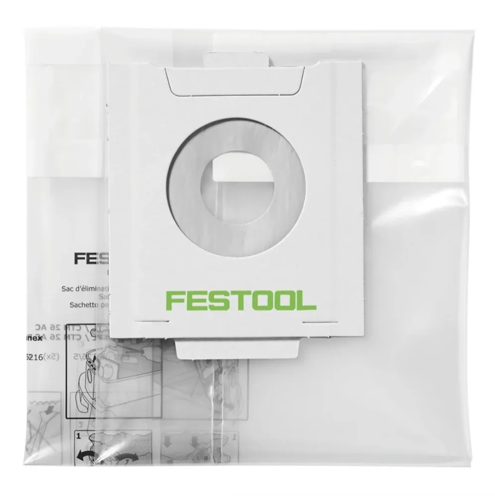 Festool CTL 48 E AC CLEANTEC Aspirateur mobile 48l poussières de classe L ( 574974 ) + Sac d'élimination des déchets ENS-CT