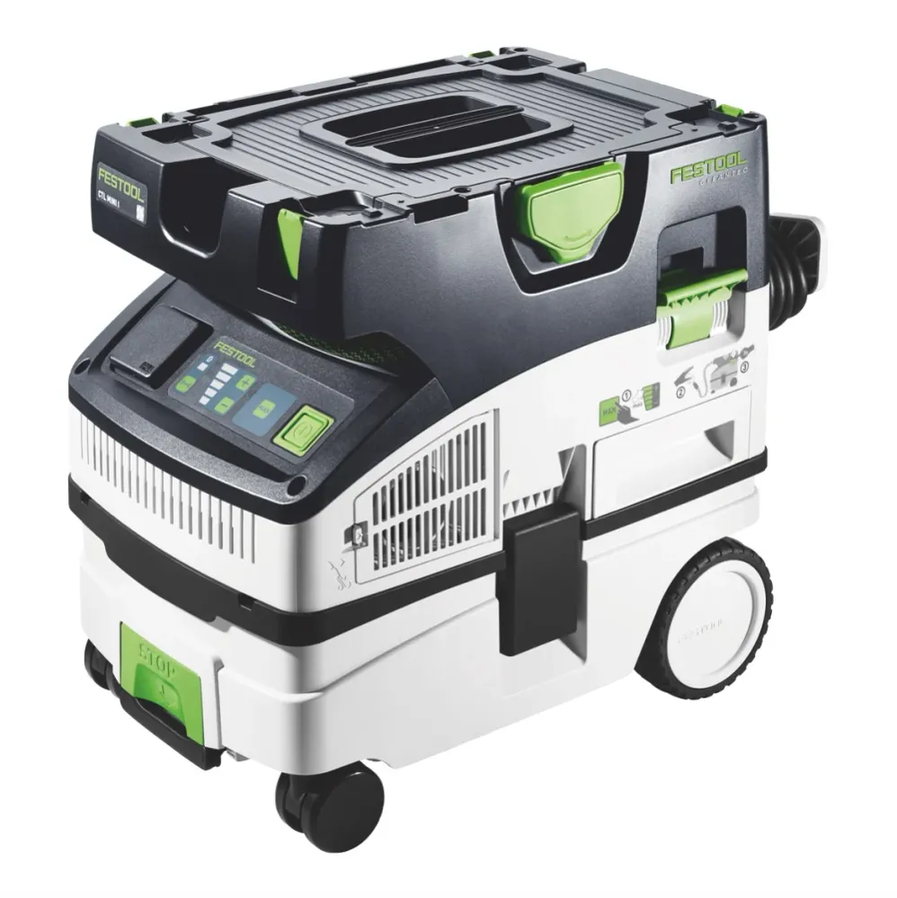 Festool CTL MINI I CLEANTEC aspirateur mobile 10 l classe de poussière L + filtre humide + 6x sac à filtre + kit de nettoy...