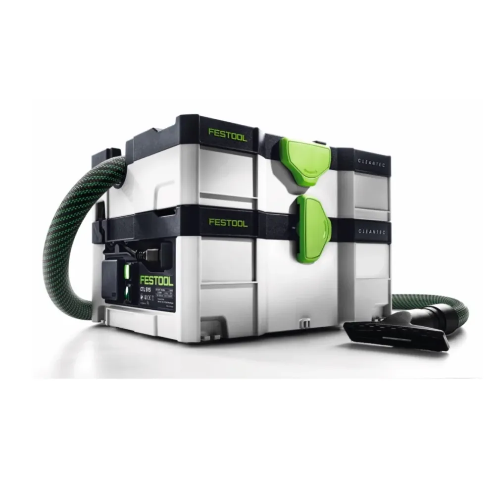 Festool CTL SYS Cleantec Aspirateur mobile 4,5l classe de poussière L ( 575279 ) + Bandoulière, Buses, Tuyau d'aspiration
